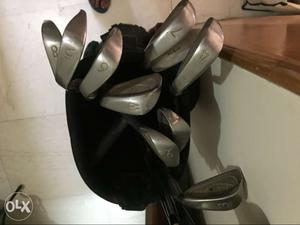Used steel golf set with bag
