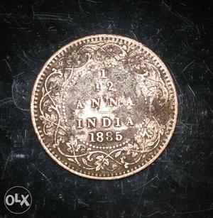 132 years old indian coin