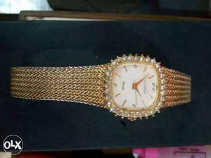 2 imported watches, Citizen Japan gold plated and