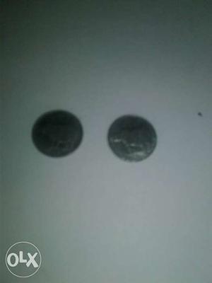 25 paisa of rhino par coins