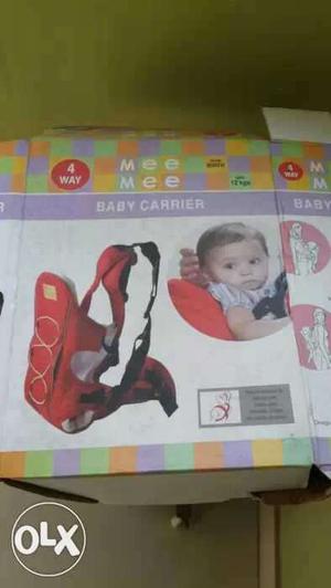 Baby's brown and black carrier..