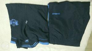 Black And Blue Reebok Sweater And Sweatpants