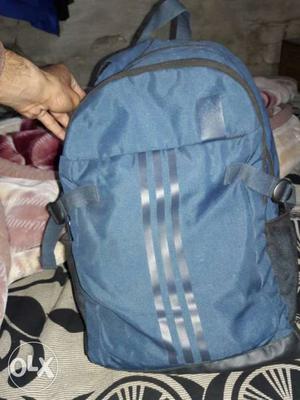 Blue And Black Adidas Back Pack