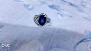 Blue Sapphire Gemstone Silver Ring