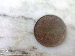 Bronze One Quarter Coin