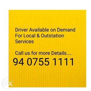 Driver Availabal On Demand