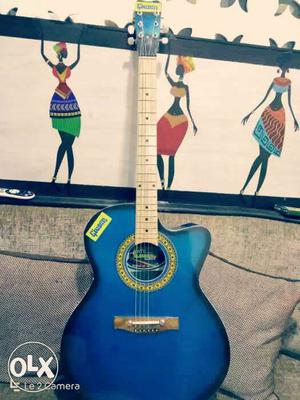 Gibson Blue Acoustic Semi Electric Guitar