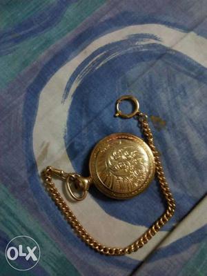 Gold Colored Pocket Watch