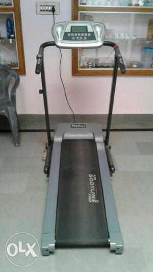 Gray And Black Bodyline Treadmill