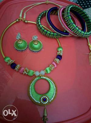 Green And Gold Necklace