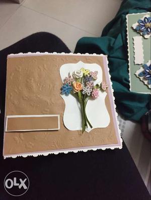Hand made paper quilling card