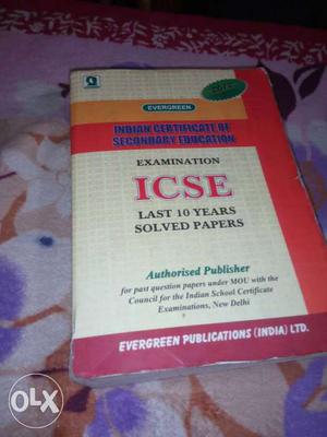 ICSE Last 10 Years Solved Papers Textbook