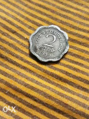 India Paise Silver Coin