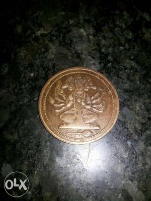 Old coin hanuman