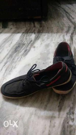 Pair Of Black Boat Shoes