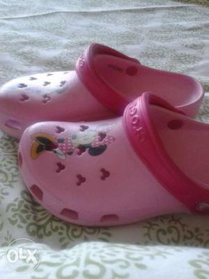 Pink Minnie Mouse Printed Crocs