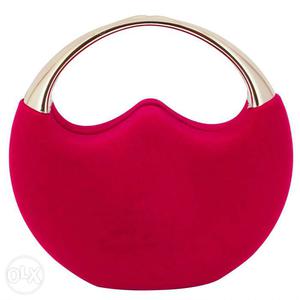Pink Party Clutch With Chain