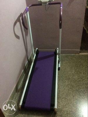 Purple, Black, And White Treadmill