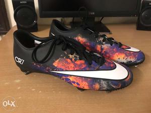 Purple-orange-and-black Nike CR7