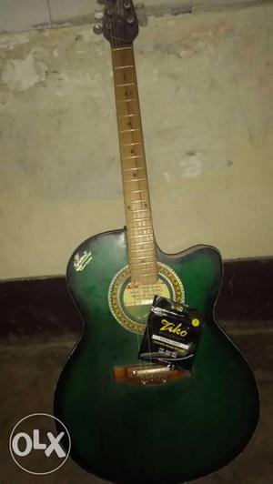 Signature acoustic guitar, with brand new ziko string set