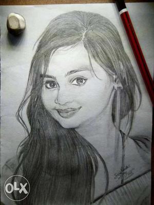 Sketch of a beautiful girl