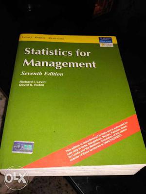 Statistics For Management Seventh Edition By Richard L.