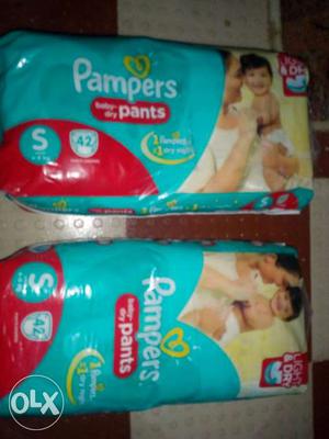 Two Pampers Baby Dry Pants Packs