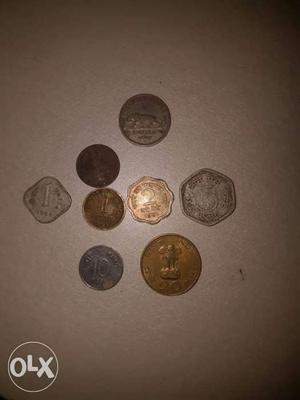 Vintage indian coins