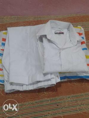 White Pant & Shirt for 5-6 Year size 28
