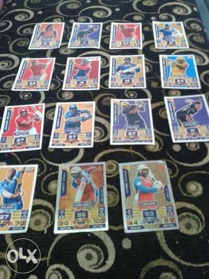 15 cricket attax cards not fixed price