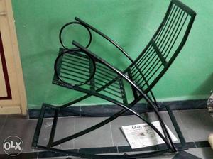 Black Steel Rocking Chair