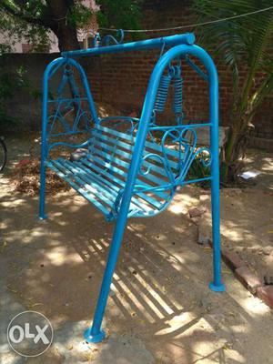 Blue Steel Swing Chair