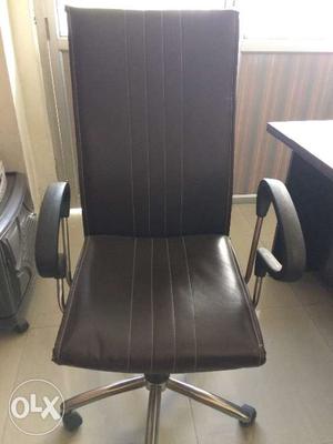 Boss chair in brown colour adjustable chair