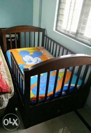 Kiddy cot with storage and mattress