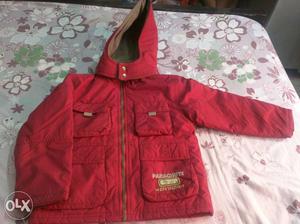 Kid's Red Full Zip Hoodie Jacket