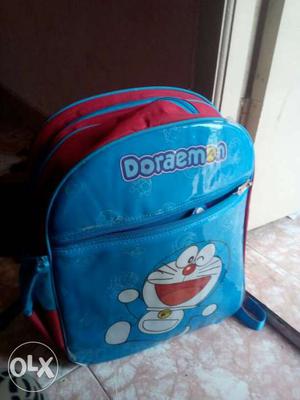 Red And Blue Doraman Backpack