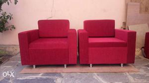 Red King size sofa set