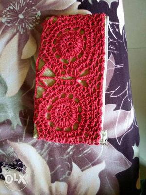 Red Knitted Wallet