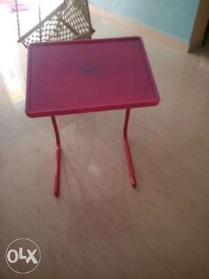 Red Plastic Table