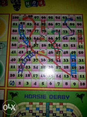 Snakes And Ladders; Horsie Derby Boardgames