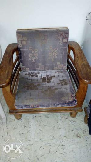Wodden sofa with two chair