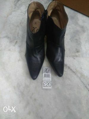 3 inch heel leather shoes from UK size 5