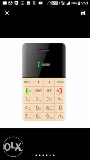 Aiek Q5 Ultraslim card phone Newly launched