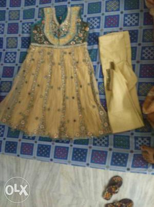 Anarkali suit new only one time used. not washed