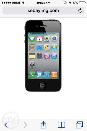 Apple Iphone 4 black colour 8gb in mint condition