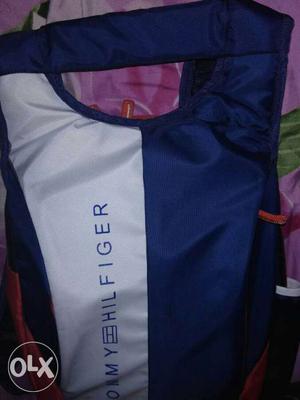 Blue And White Tommy Hilfiger Bag
