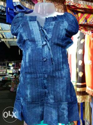 Denim top kids size available
