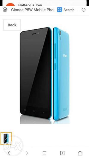 Gionee P5w Colour: Blue RAM:1GB ROM: 16GB