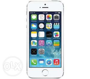 I phone 5 s silver 16 gb only 5 months used