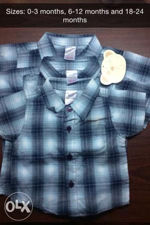 Infant Boys Checked Shirts (3 patterns)